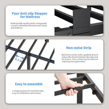 ROIL 14 inch Full Size Bed Frame - Image 4