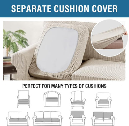 H.VERSAILTEX 3 Piece Stretch Sofa Covers - Image 7