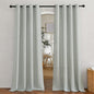 NICETOWN Linen Gray Curtains 84 inches Length 2 Panels Set, Grommet Flax Linen by NICETOWN