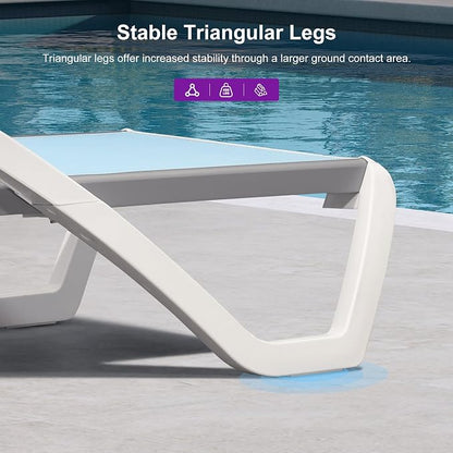 PURPLE LEAF Patio Chaise Lounge Chair - Image 8