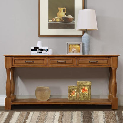 Knocbel Long Antique Entry Console Table - Image 6