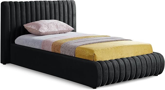Meridian Furniture NicoBlack-T Nico Collection Modern | Contemporary Velvet by MeridianFurniture