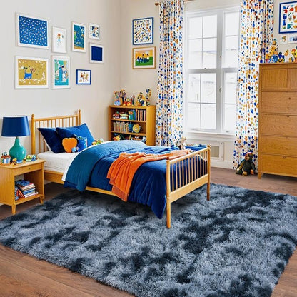 Pionblank Large Rug for Living Room 6x9, Modern Shag Area Rug - Image 4