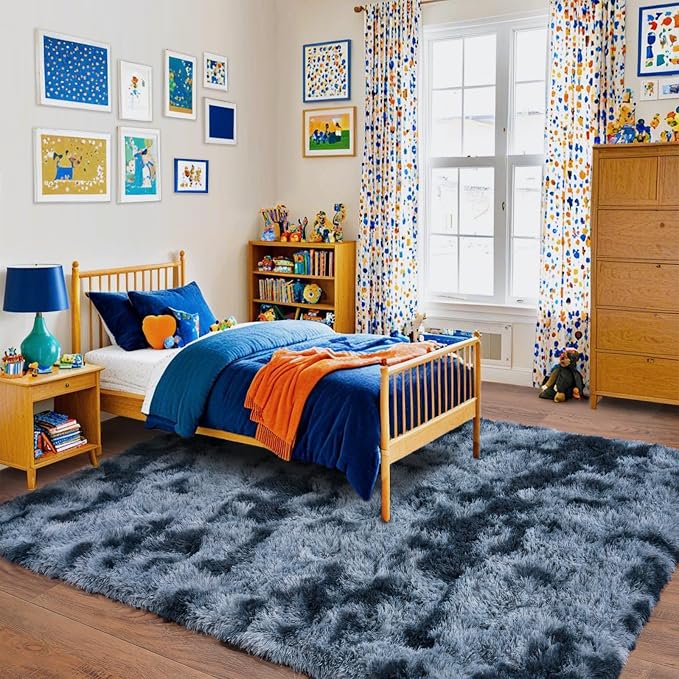 Super Fluffy Area Rug for Living Room 5x7, Shaggy Carpet - Image 3