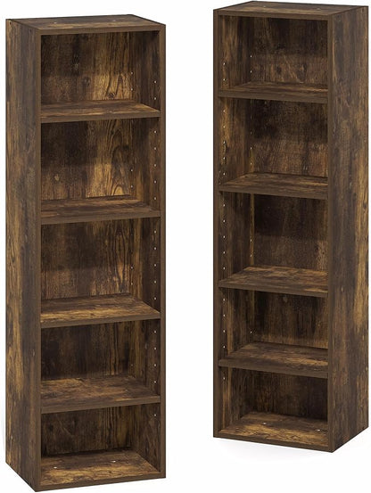 Furinno PASIR Book Shelf, 10-Tier Bookshelf, Bookcase - Image 3