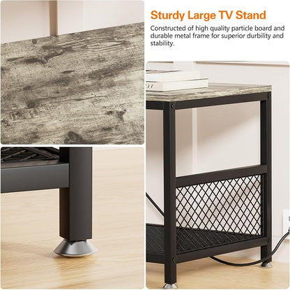 VECELO TV Stand with Power Outlets - Image 8