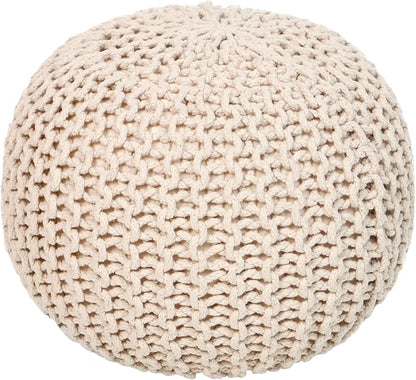 REDEARTH · Round Pouf Ottoman by REDEARTH