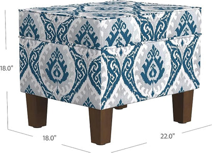 Homepop Home Decor |K7646-A877| Upholstered Modern Rectangular Storage Ottoman - Image 3