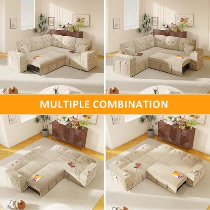 Modular Sectional Sleeper Sofa - Image 7