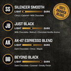Black Rifle Coffee Company Supply Drop Variety Pack (48 Count of K Cups) - Silencer Smooth, AK Espresso, Just Black, & BeyondBlack KCup Pods - K Cups Coffee Variety Pack