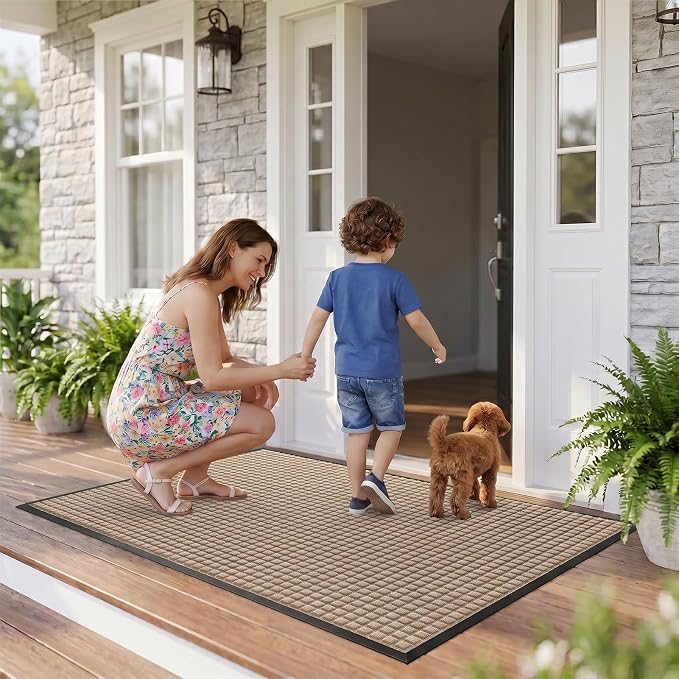 Front Door Mat Outside Entrance, Heavy Duty Waterproof Doormat | 47.5"x35.5" - Image 8