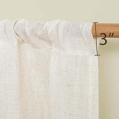 MYSKY HOME Linen French Door Curtains - Image 3