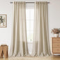 Eggshell Beige Curtains 108 Inches Long by Nanspring