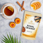 BREWIX, Royal Orange Spice Black Tea (25 Pyramid Tea Bags) | Premium Caffeinated Blend with Zesty Orange & Warming Spices | Warming Winter Blend Perfect for the Holidays | Iced Tea Bags | Sugar-Free