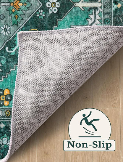 SERISSA 2'6"x16' Washable Non Slip Boho Runner Rug - Image 4