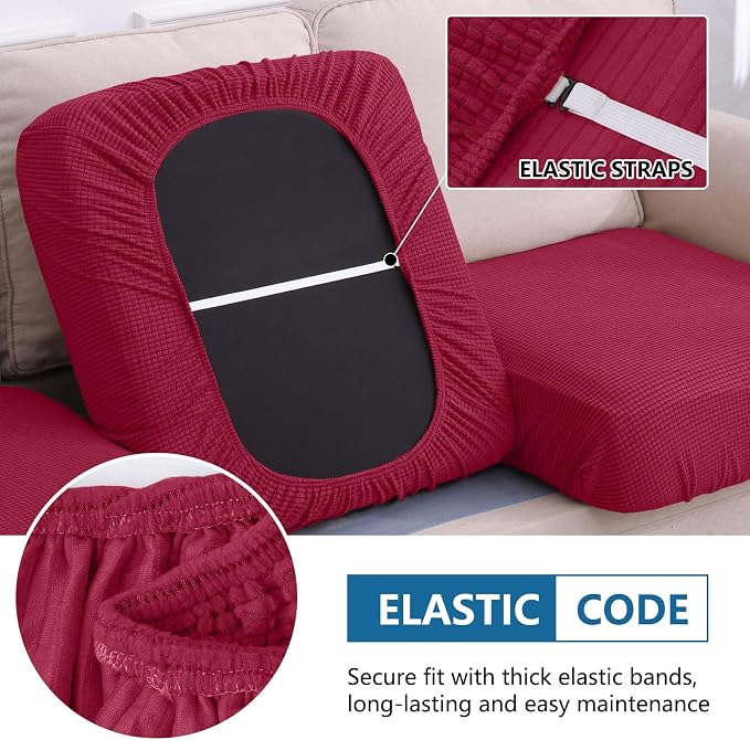 Waterproof Sectional Couch Covers, Non Slip Sofa Couch Cushion Covers L Shape - Image 4