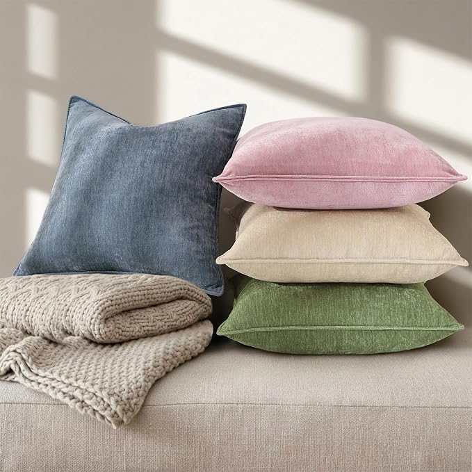 decorUhome Summer Couch Throw Pillow Covers 20x20 Set of 2, Decorative Soft - Image 4