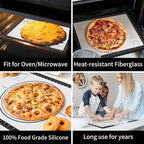 Silicone Dough Mat, Macaron Cookie Pizza Baking Mat for Oven, Non Stick Pastry Mat for Rolling Dough Non Slip, Bread Mat for Kneading, Reusable