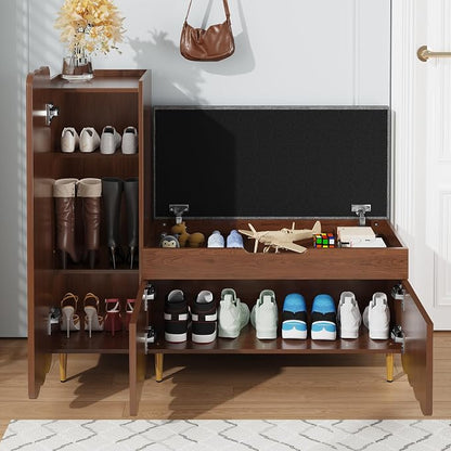 3More Shoe Organizer Cabinet, Entryway Bench - Image 7