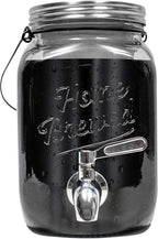 Willow & Everett Cold Brew Coffee & Iced-Tea Maker Pitcher, 2 L Glass Dispenser w/Metal Spigot & Mesh Filter Iced Coffee & Sun Tea Brewing System