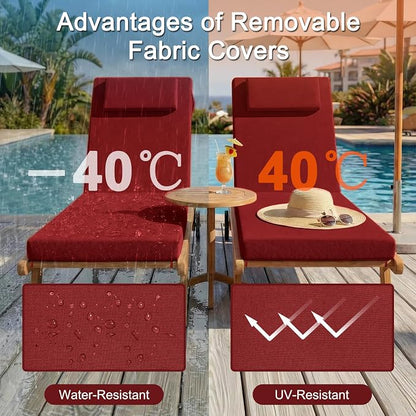 Outdoor Lounge Chair mat, 72 inches x 21 inches, Waterproof Chaise Lounge - Image 3