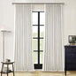 Natural Linen 100% Blackout Pinch Pleated Curtains 108 Inches Long 2 Panels | by Twodrapes