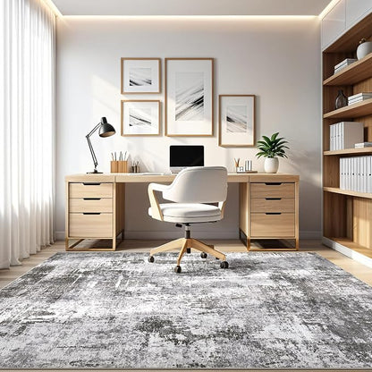 LOONGRUG 8x10 Area Rugs Washable Large Neutral Modern Living Room Rug | - Image 8