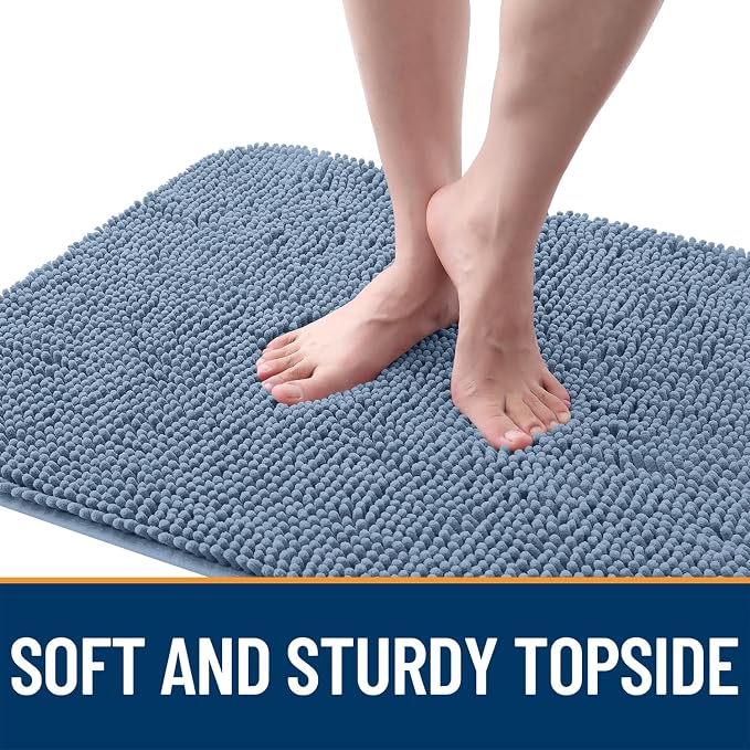OLANLY Dog Door Mat for Muddy Paws 44x24, Super Absorbent Chenille Mud Mat | - Image 4