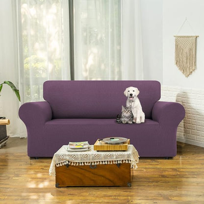 LURKA Stretch Loveseat Sofa Slipcovers 1 Piece Couch Covers - Image 2