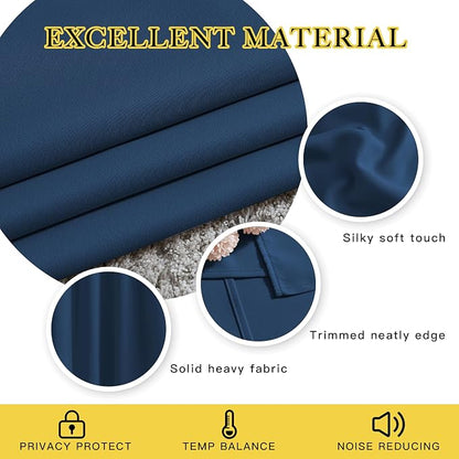 NICETOWN Moroccan Blue Curtains - Image 3