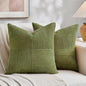 Fancy Homi 2 Packs Moss Green Euro Decorative Throw Pillow Covers 26x26 Inch by Fancy+Homi