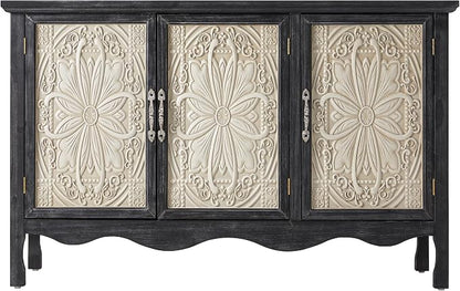 RoyalCraft Buffet Cabinet with Storage, Vintage Solid Wood Sideboard with 3 - Image 7