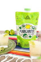 Lt. Blender's Margarita in a Bag - Margarita Mix - Each Bag Makes 1/2 Gallon of Frozen Margaritas – Non-GMO Cocktail Mix - No Blender Needed – Add Liquor, Wine or as a Mocktail (Pack of 4)