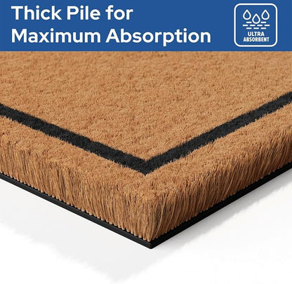 Barnyard Designs Natural Coco Coir Non-Slip Doormat | Heavy-Duty Welcome Mat - Image 7