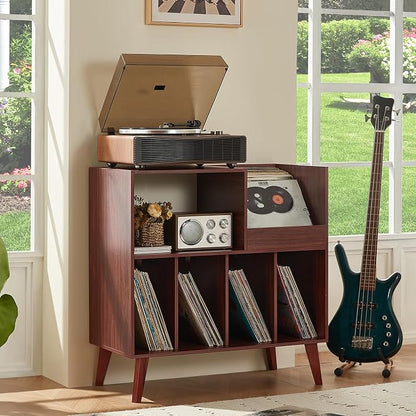 LELELINKY Large Record Player Stand, Turntable Stand - Image 4