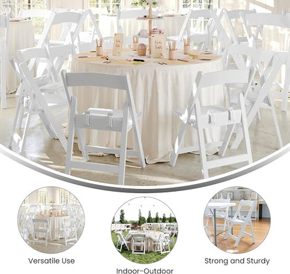 Flash Furniture HERCULES Kids White Resin Folding Chair - Image 5