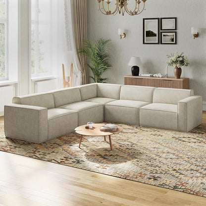 Novilla 109" Modular Sectional Sofa, No Assembly Cloud Sectional Couch by Novilla