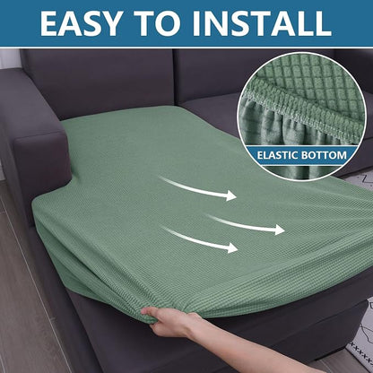 Waterproof Sectional Couch Covers, Non Slip Sofa Cushion Covers | L Shape - Image 8