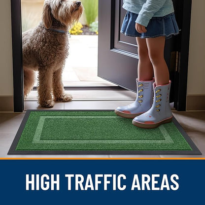 OLANLY Front Door Mat Outside 47x23, All-Season Heavy-Duty Rubber Doormat | - Image 7