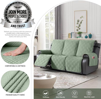 TAOCOCO 100% Waterproof Recliner Sofa Cover, Non Slip Split Couch Covers - Image 3