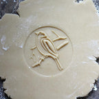 Wood Cookie Stamp, 2.5 Inch (Bird on Branch CS-008)