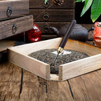 Zerodeko Wooden Tea Box Drawer, Vintage Tea Storage Box Holder, Coffee Sugar Bag Container for Home Office Packet Accessories