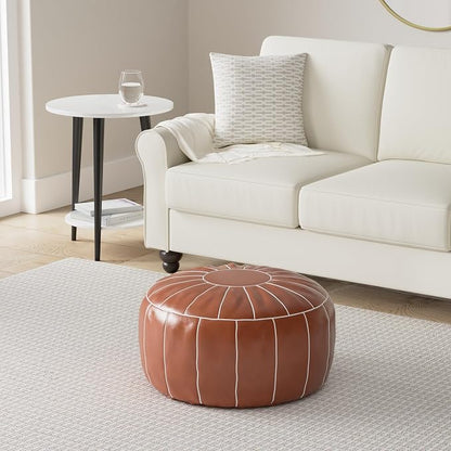 Thgonwid Unstuffed Moroccan Storage Pouf Foot Stool Ottoman Seat, No Filler - Image 2