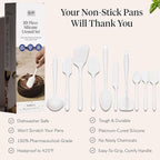 GIR: Get It Right 10 Piece Silicone Utensil Set - Ladle, Spatula, Flip, Spoon & Spoonula, Non-Stick, Heat Resistant, Dishwasher Safe, Silicone Kitchen Utensils, Baking Supplies