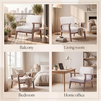 Beige Accent Chairs Set of 2 - Image 4