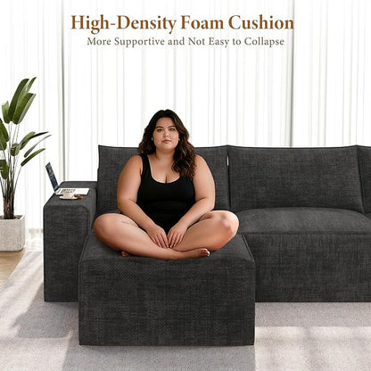 Vesgantti 143.7" Oversized Boneless Couch, Modern 7 Seater Modular Sectional - Image 3