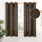 YoungsTex Brown Linen Curtains 63 Inches Length by YoungsTex