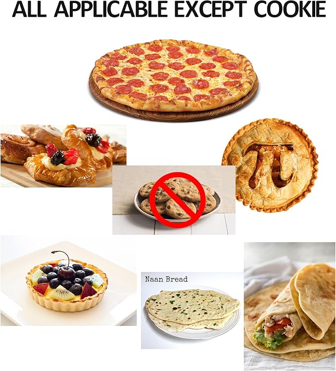 Time-Saver Pizza Dough Roller Docker - Dough Blistering Killer - Buy One Get Three (Pizza Cutter and Pastry Scraper) - Gift Package