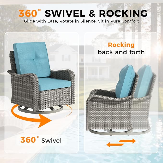 14-Seat Outdoor Wicker Patio Furniture Set - Image 5