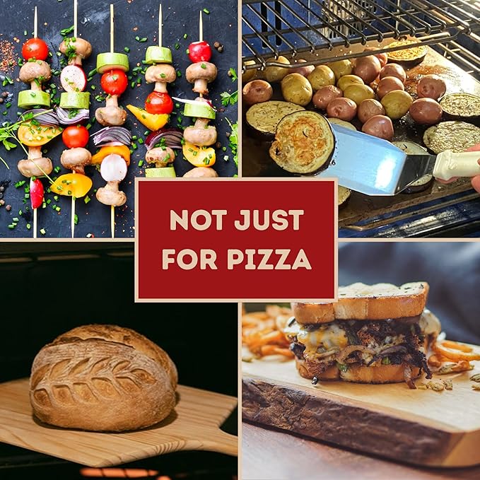 ThermiChef 16" by 16" Pizza Steel (3/8" Deluxe Thickness) - Multipurpose Cooking Steel for Ovens & Grills - Made in the USA